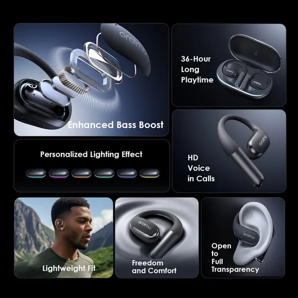 oraimo OpenArc Open-Ear Wireless Earphones