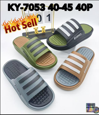 KY-7053  Striped Comfort Slides