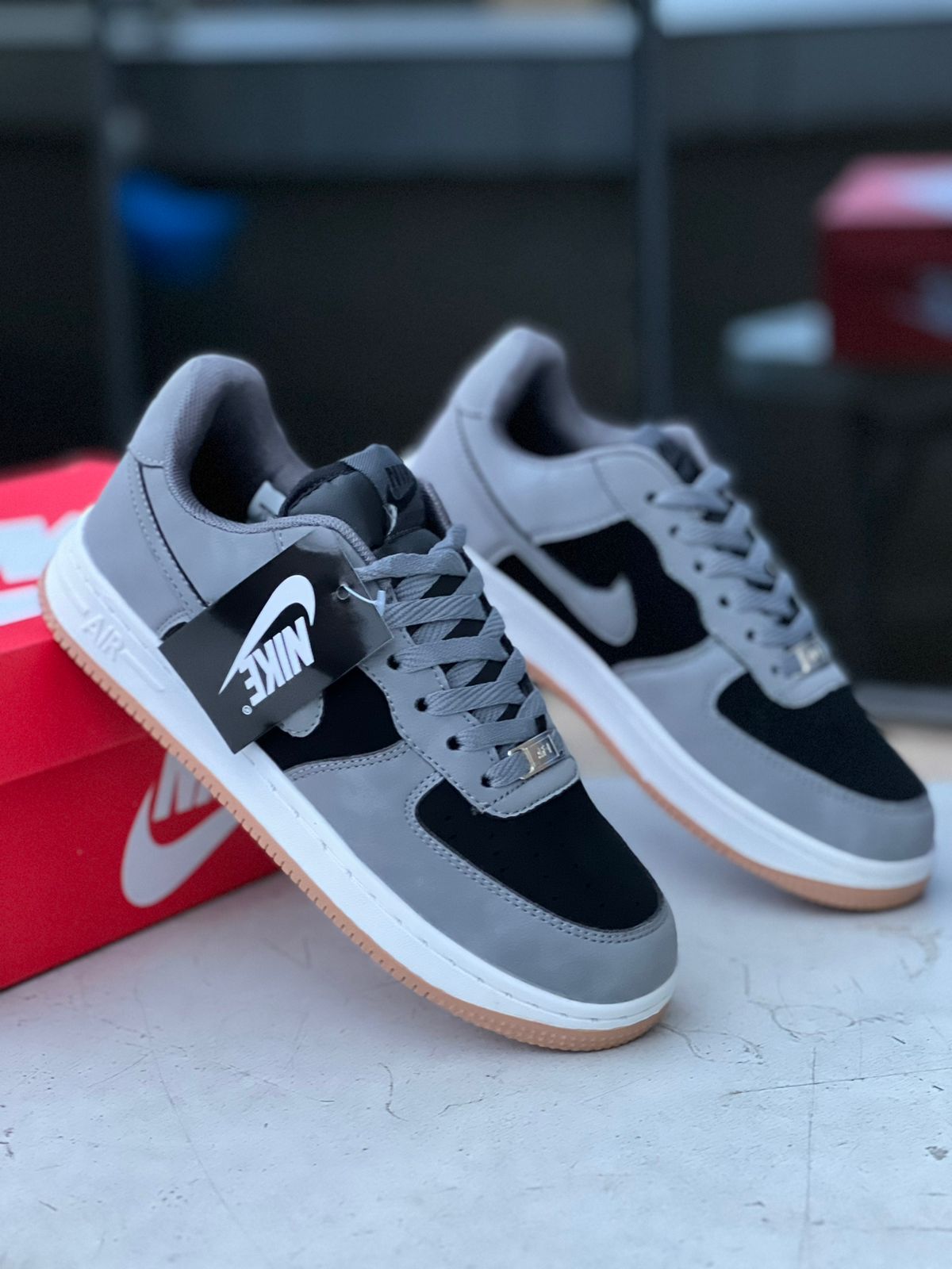 NIke AirForce 1 ‘XXV'  Sneakers - Grey Black