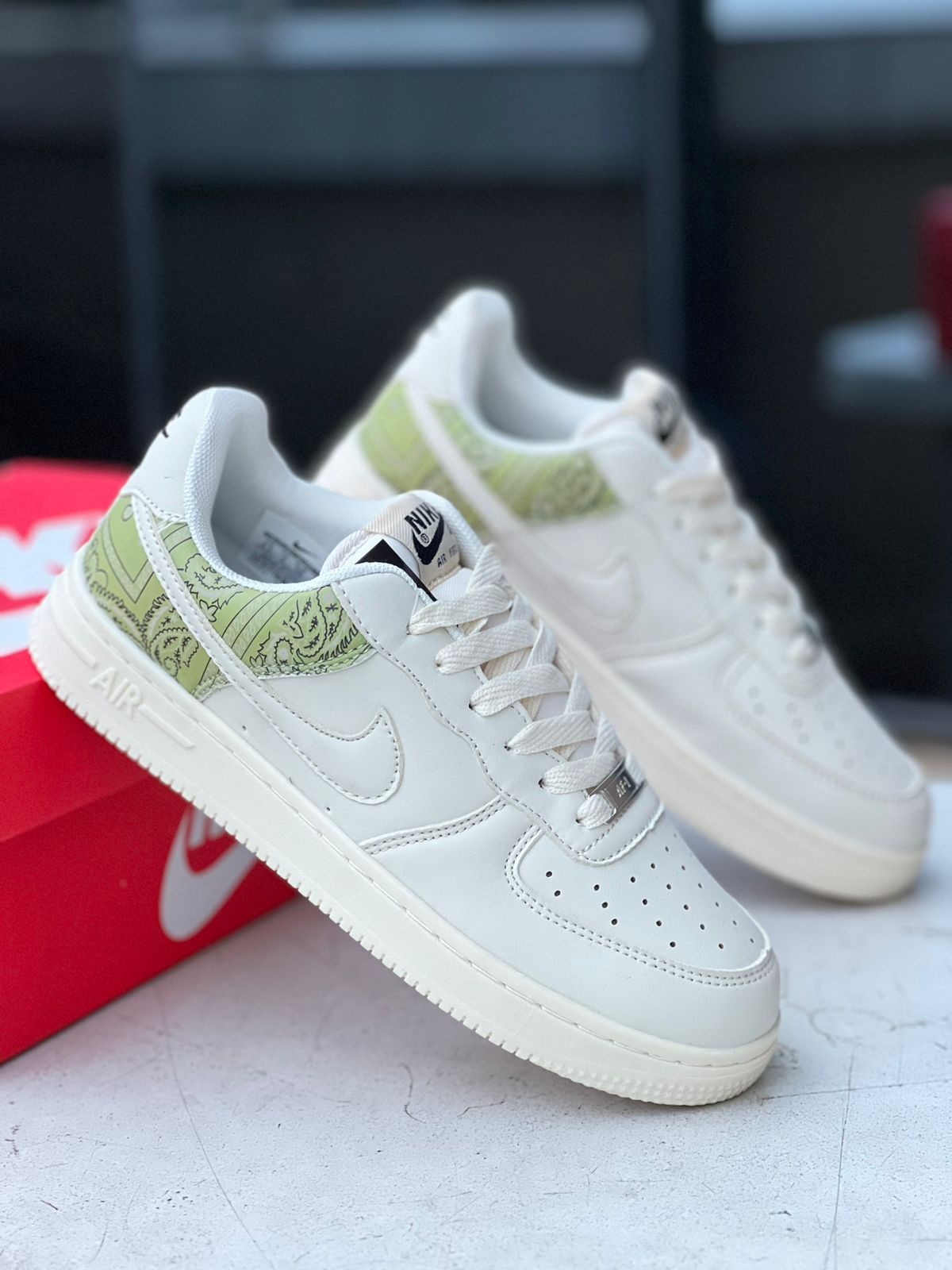 Green camo air force 1 best sale