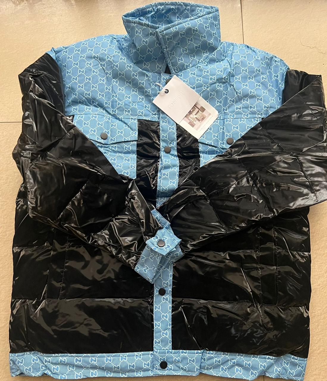 Puff Jackets - Black Blue