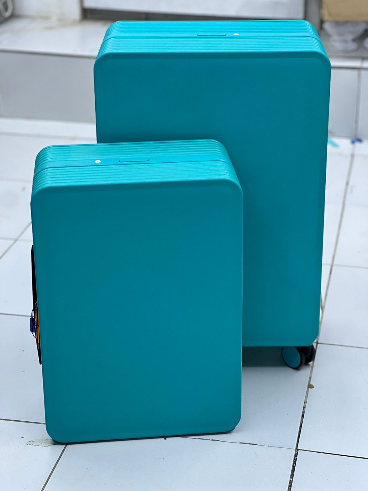 Suitcase 2pc Set (Zipperless) - Blue