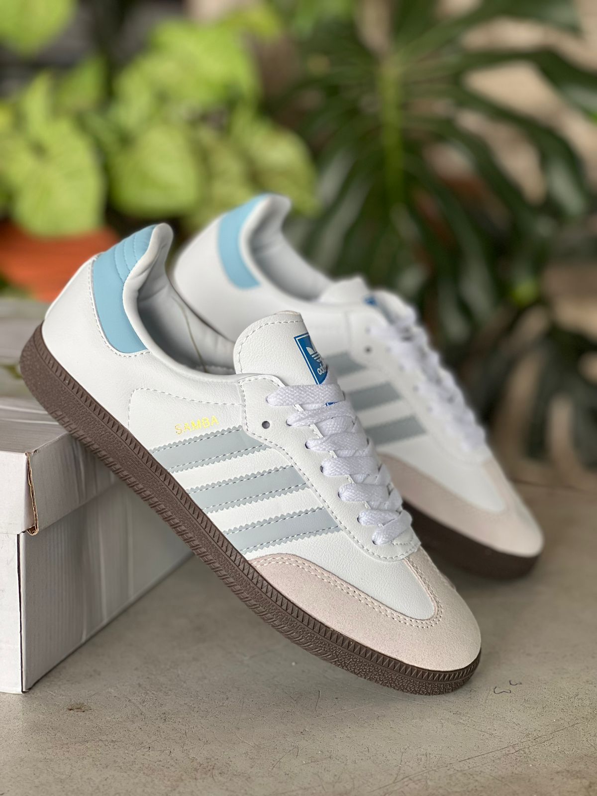 Adidas Samba OG Sneakers - White Blue