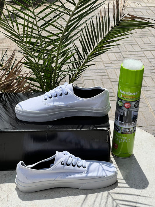 Vans White Canvas Sneakers