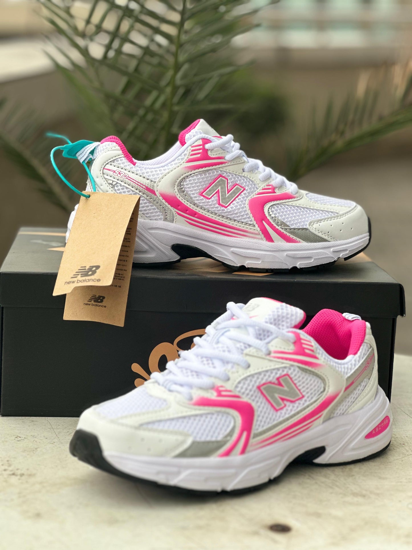 New Balance 530 “Silver,white & Pink” Running Sneakers