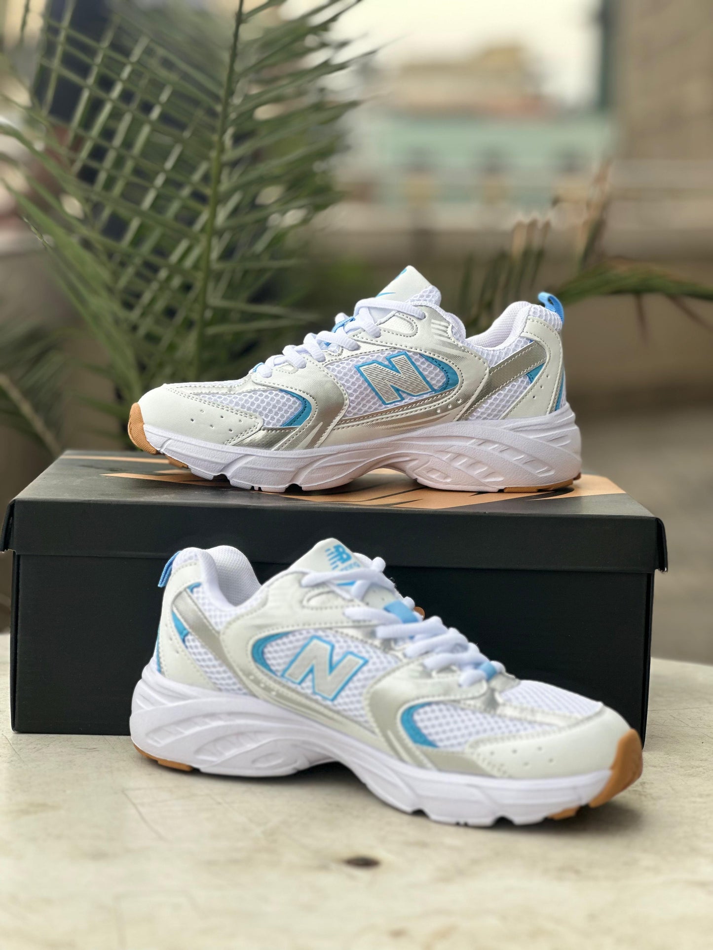 New Balance 530 “White / Silver / Light Blue” Running Sneakers