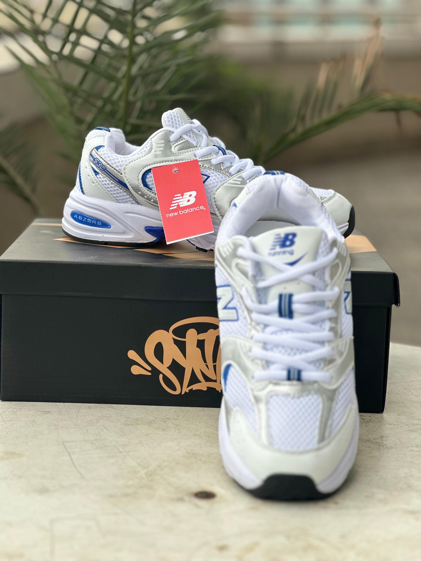 New Balance 530 “White / Silver / Blue” Running Sneakers