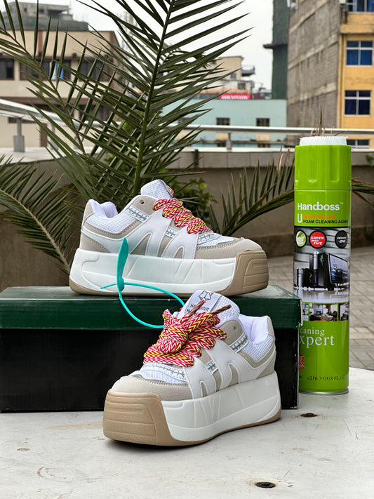 Naked Wolfe kids Sneakers – Beige & Multicolor Edition