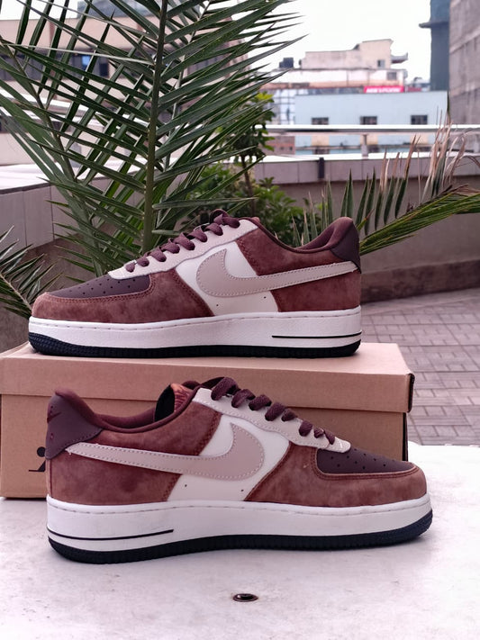 Nike Air Force 1 Low – Brown Suede/Cream Edition
