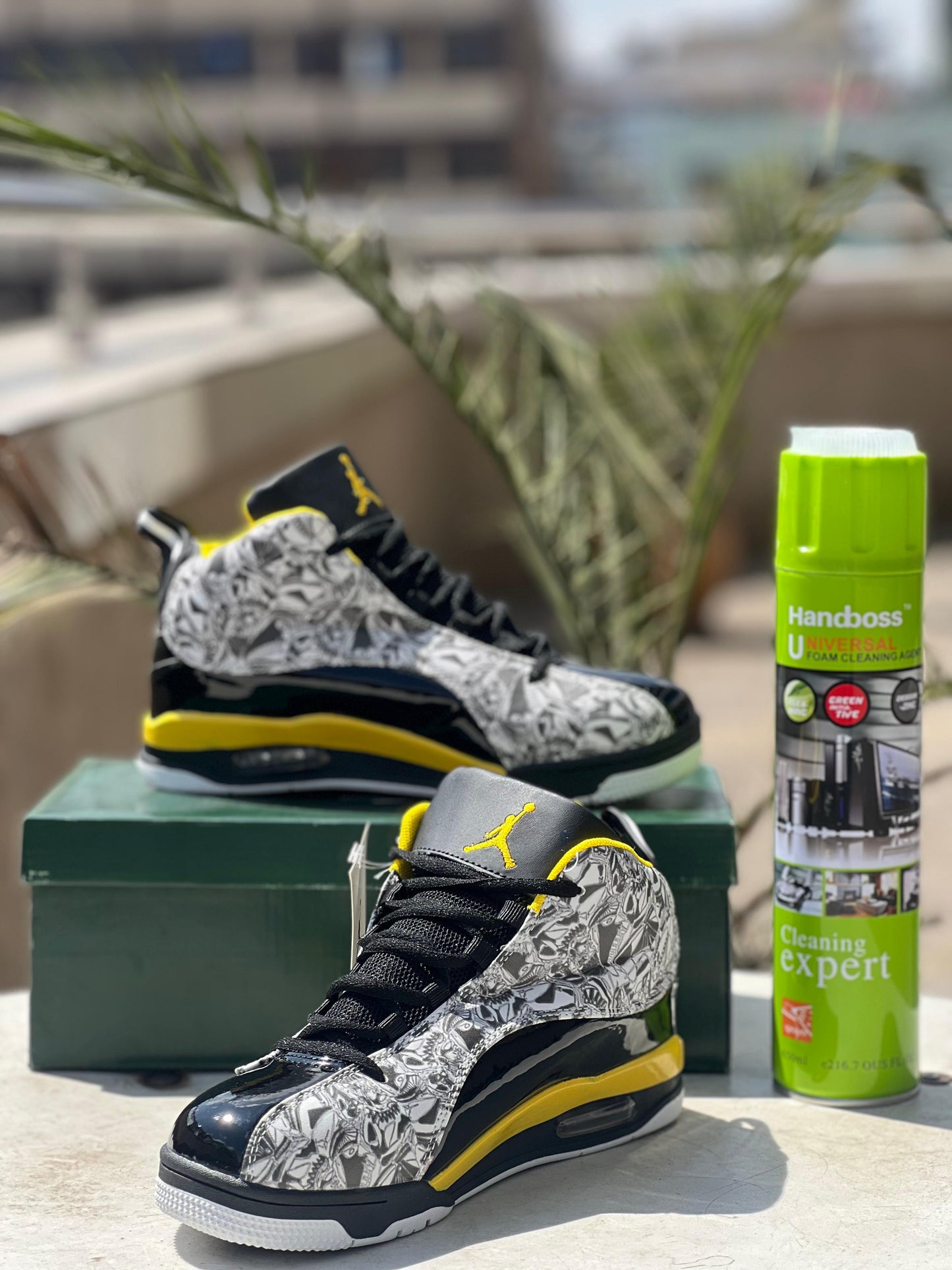 Air Jordan Dub Zero Yellow Sneakers