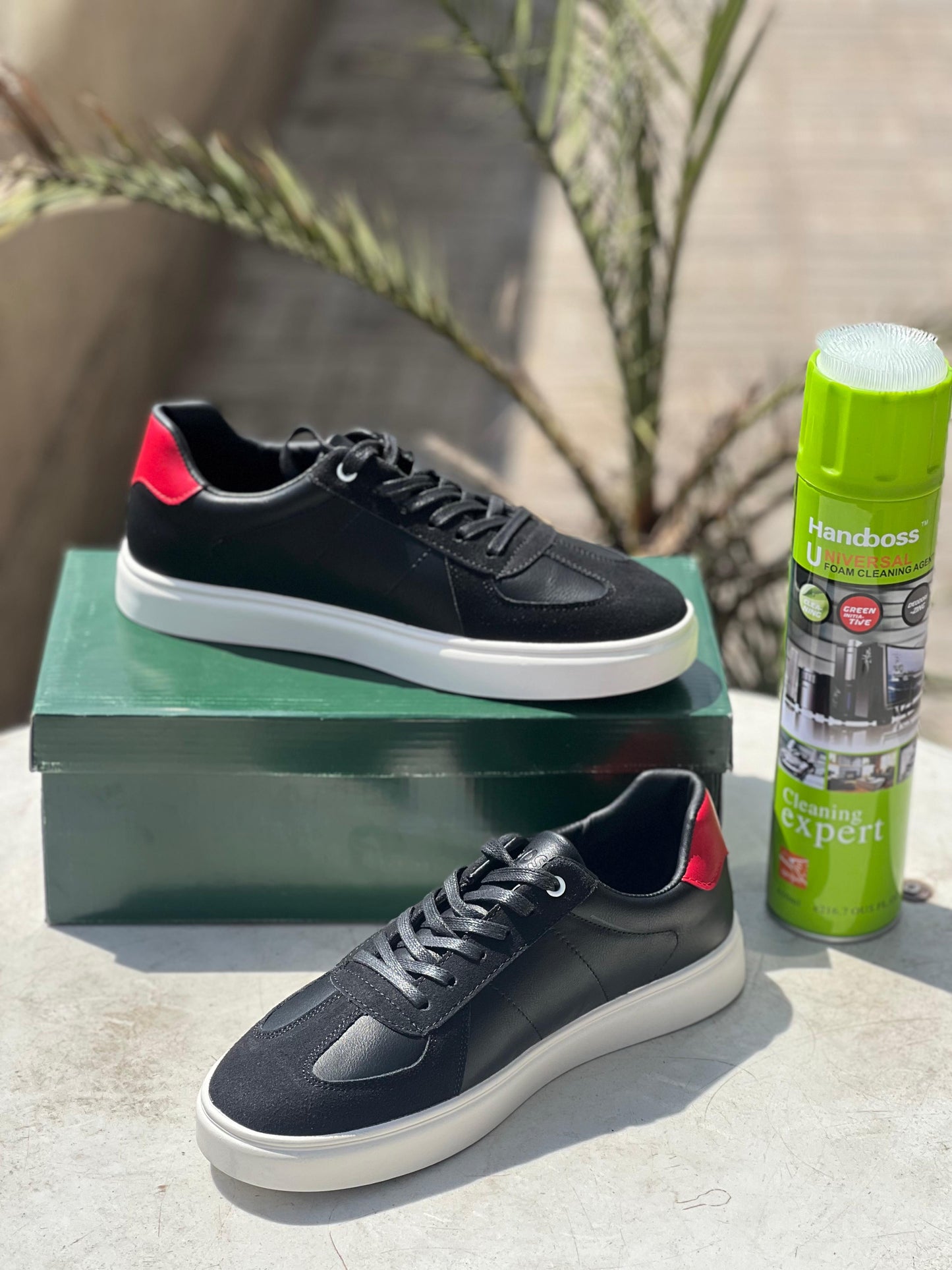 Lacoste Black Red casual sneakers