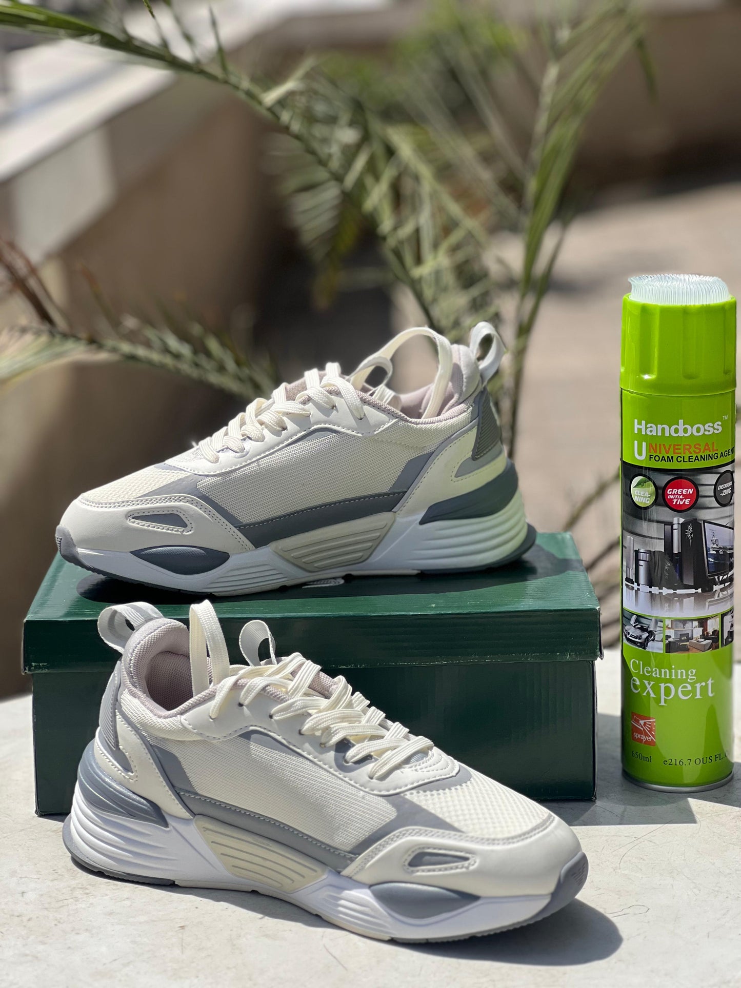 Giorgio Armani Grey Sneakers