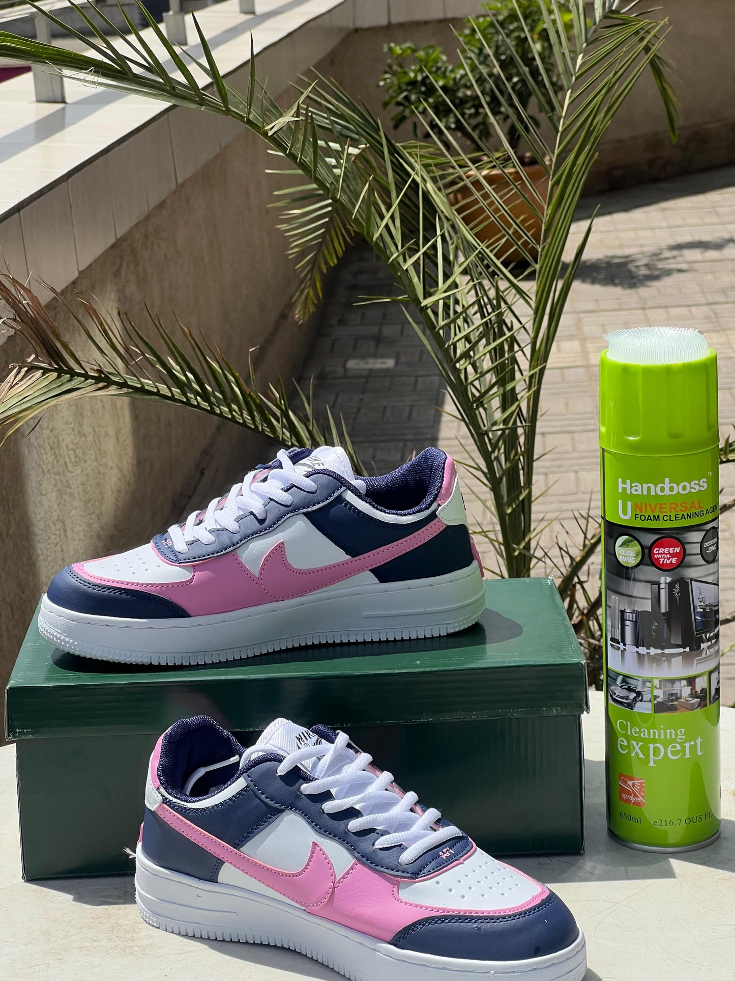 Nike Air Force 1 Shadow – Navy/Pink/White