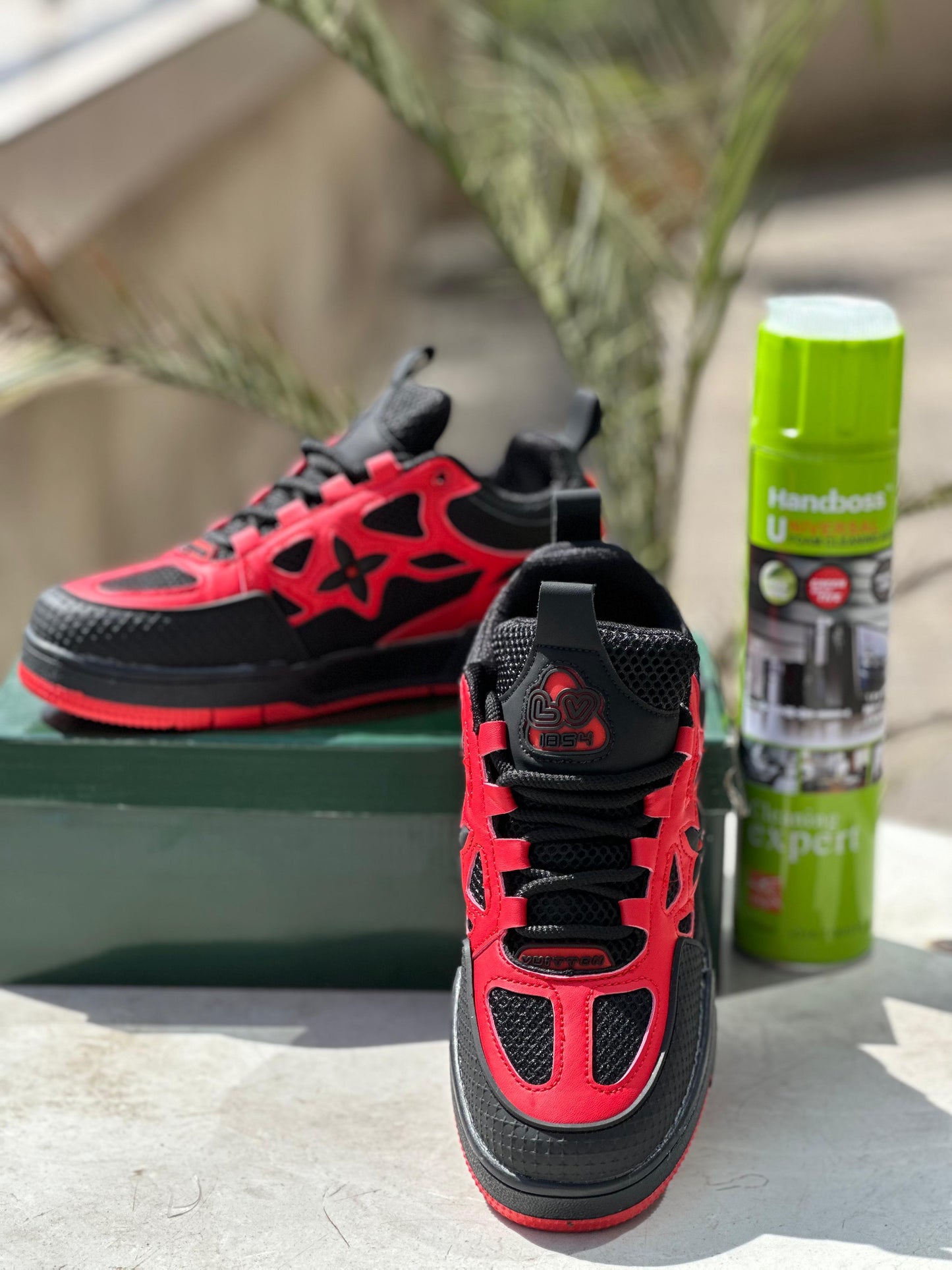 Louis Vuitton Skater Black Red Sneakers