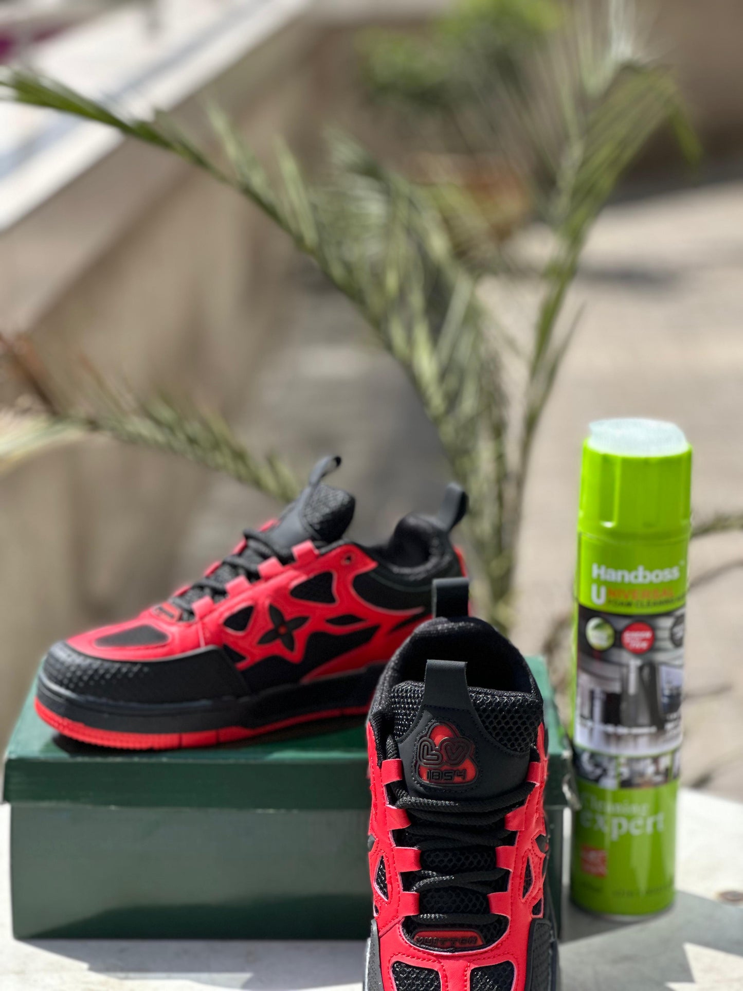 Louis Vuitton Skater Black Red Sneakers