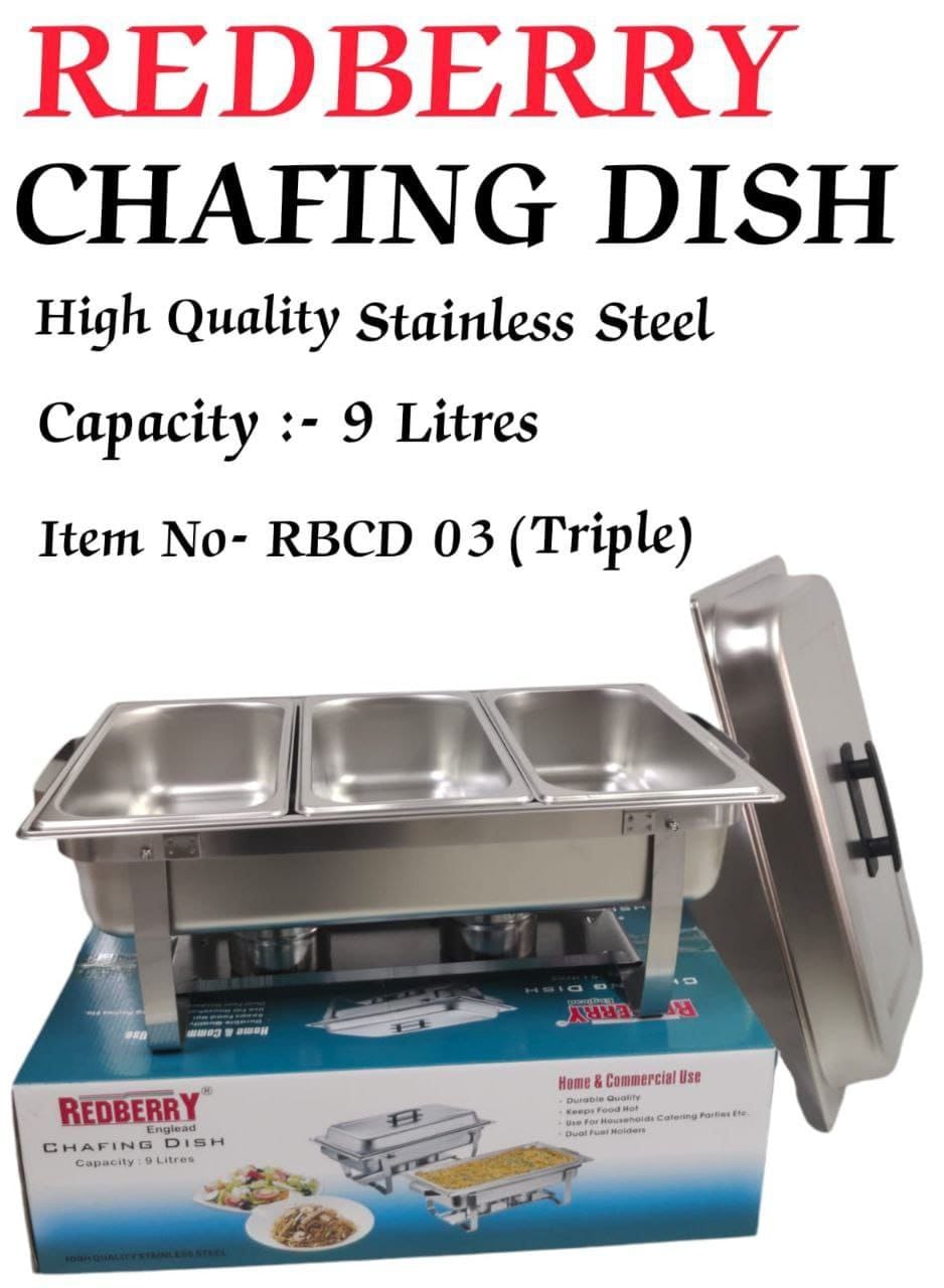 Redberry triple Chafing Dish