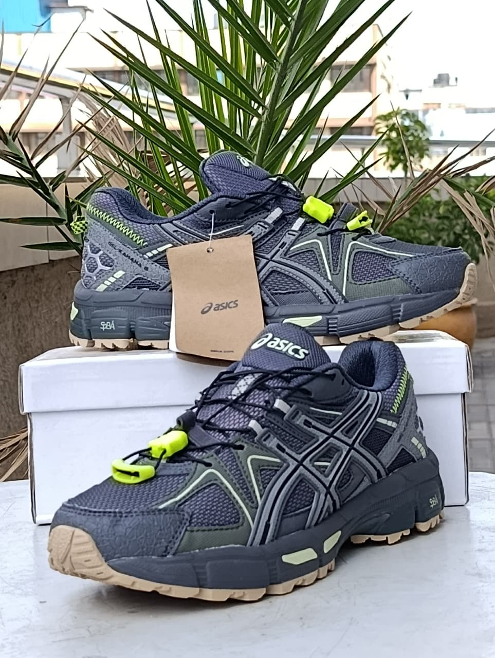 ASICS Nightfall Trail Explorer- Grey green sneakers