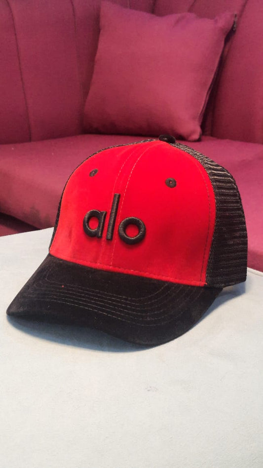 Alo Red Velvet Trucker Hat