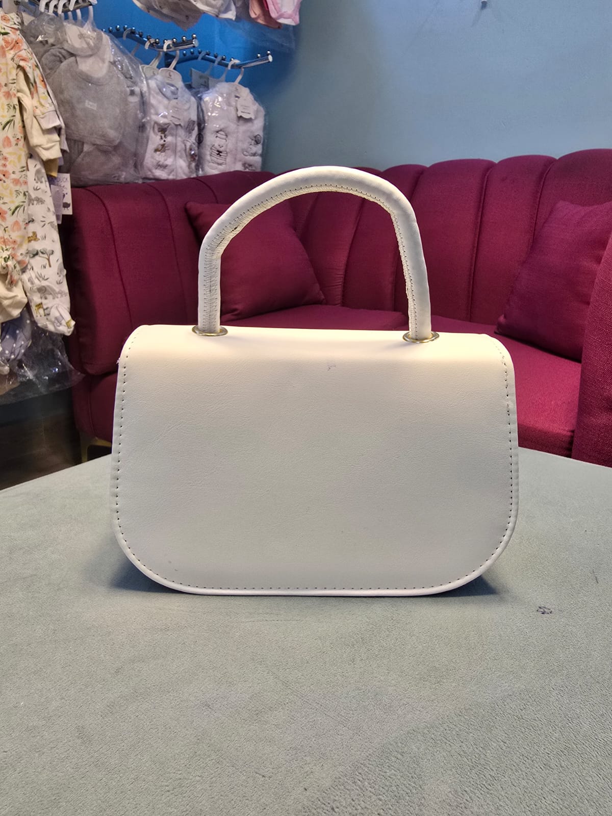 Mini Structured Top Handle Bag