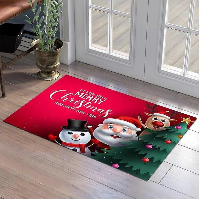 Santa Pattern Christmas Rug (Small)