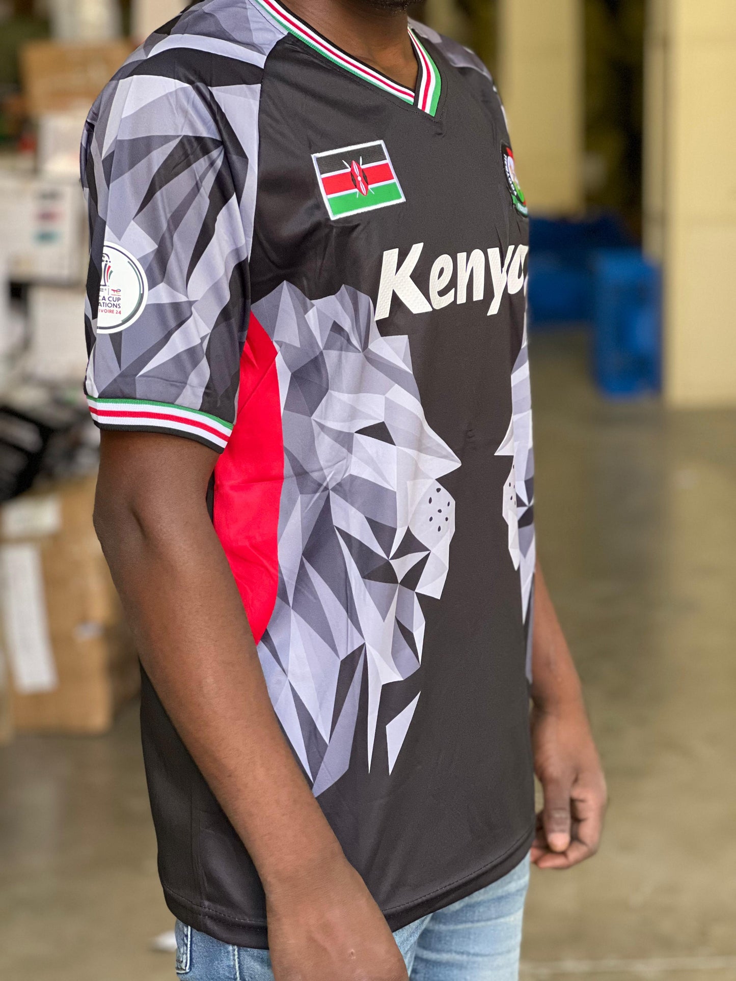 Kenyan Rugby Jersey-Black