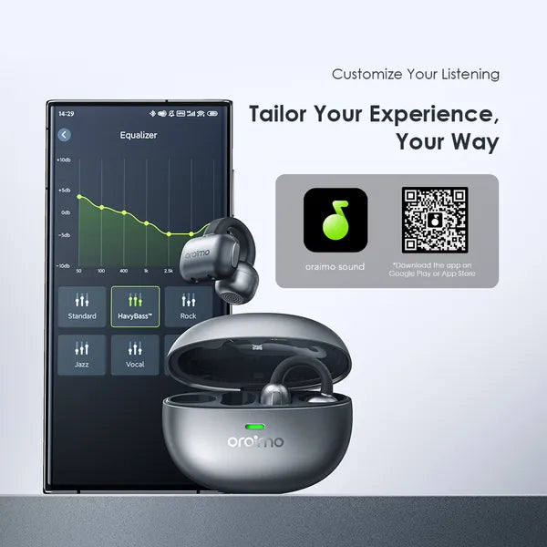 oraimo OpenSnap N Clip-On Open-Ear True Wireless Earbuds OPN-373
