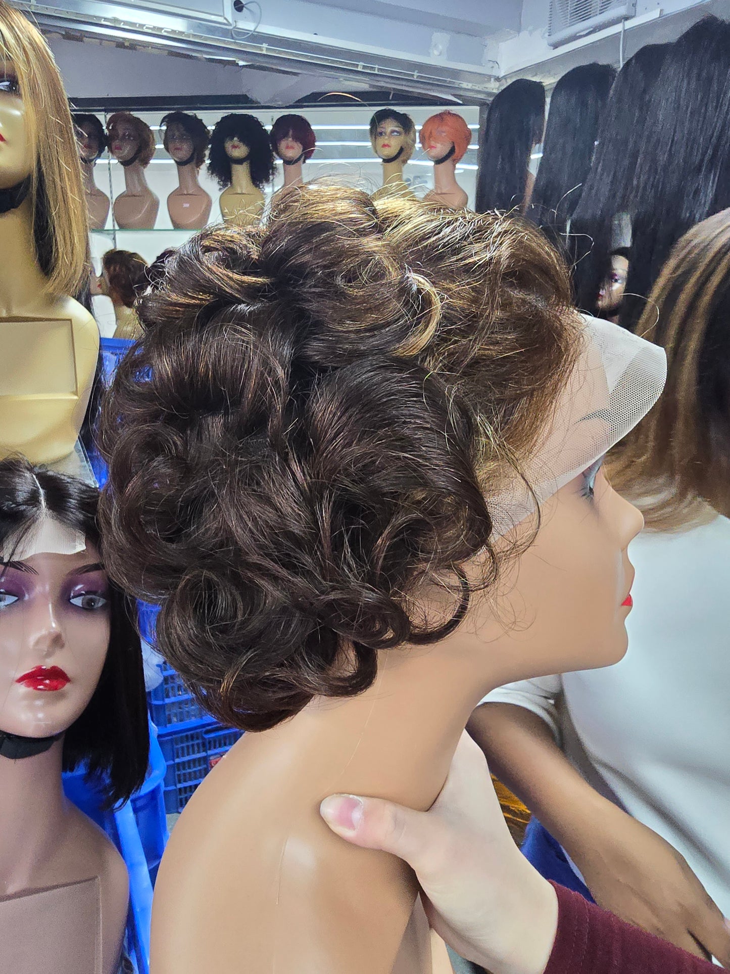 Curly Pixie Human Hair wig