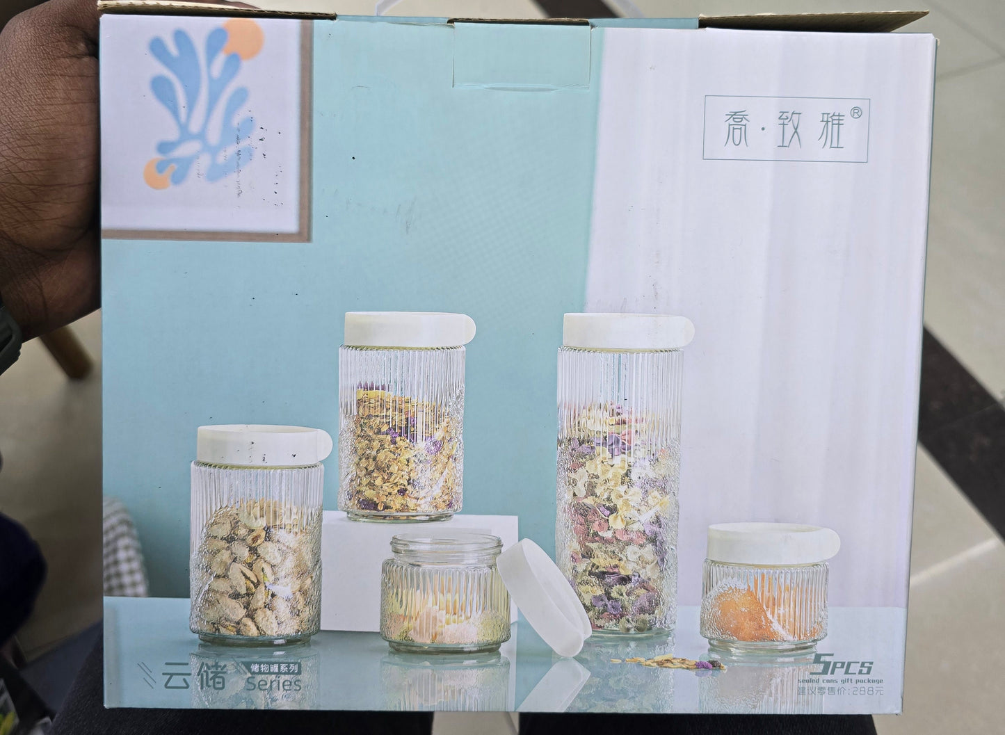 Kitchen Organiser Jars - Glass