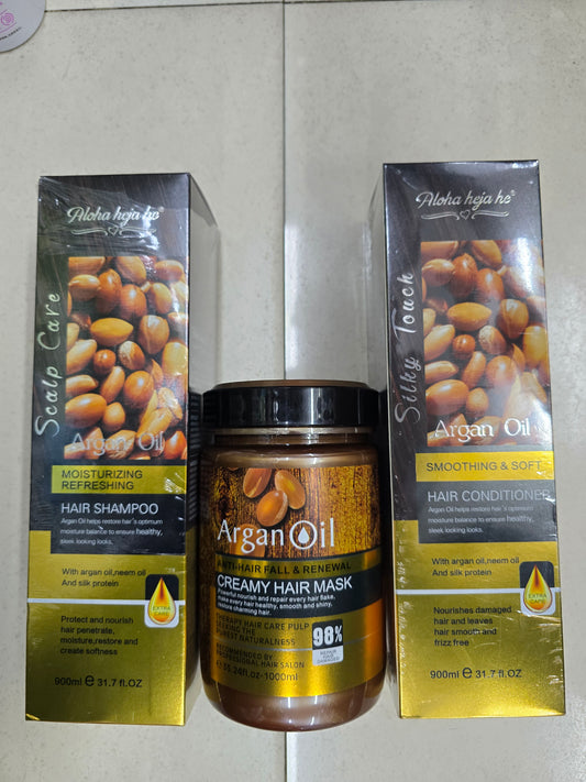 Argan Oil - Shampoo, Conditioner & Hair Mask