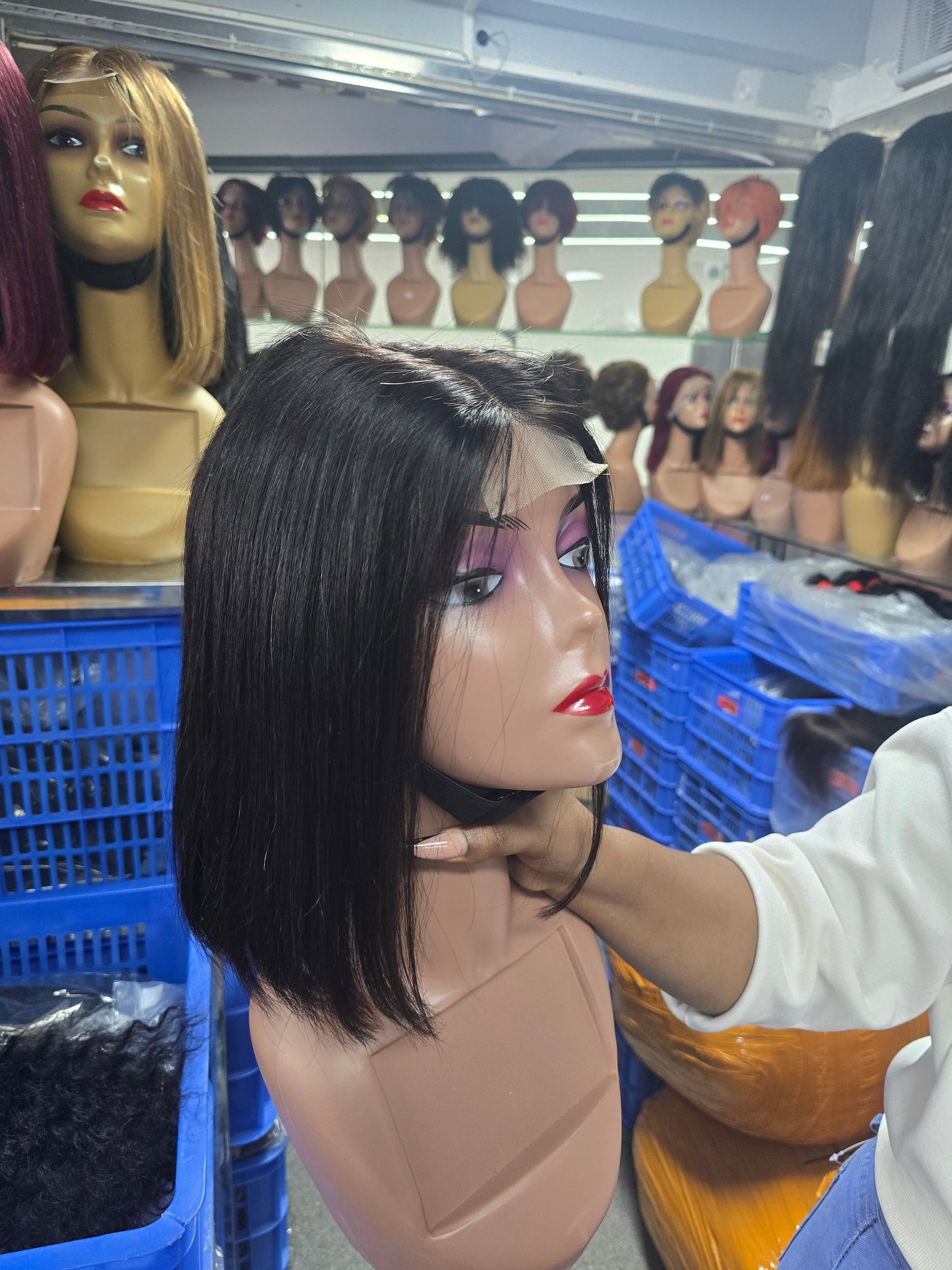 10 Inch Bob, super double drawn human hair wig