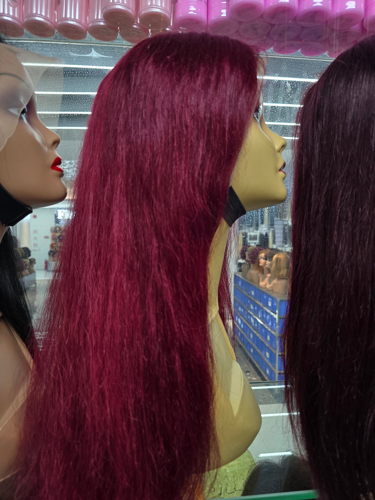 18" Straight human hair wig