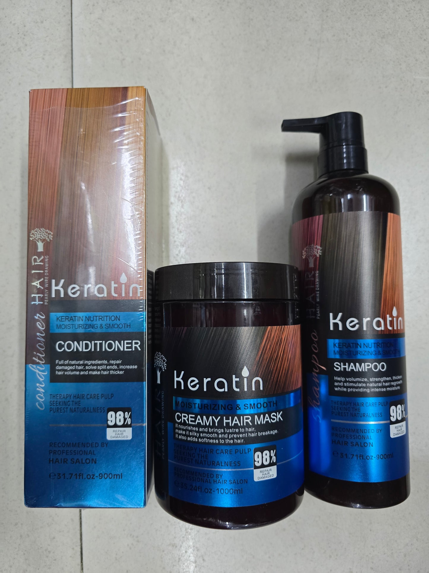 Keratin - Shampoo, Conditioner & Hair Mask