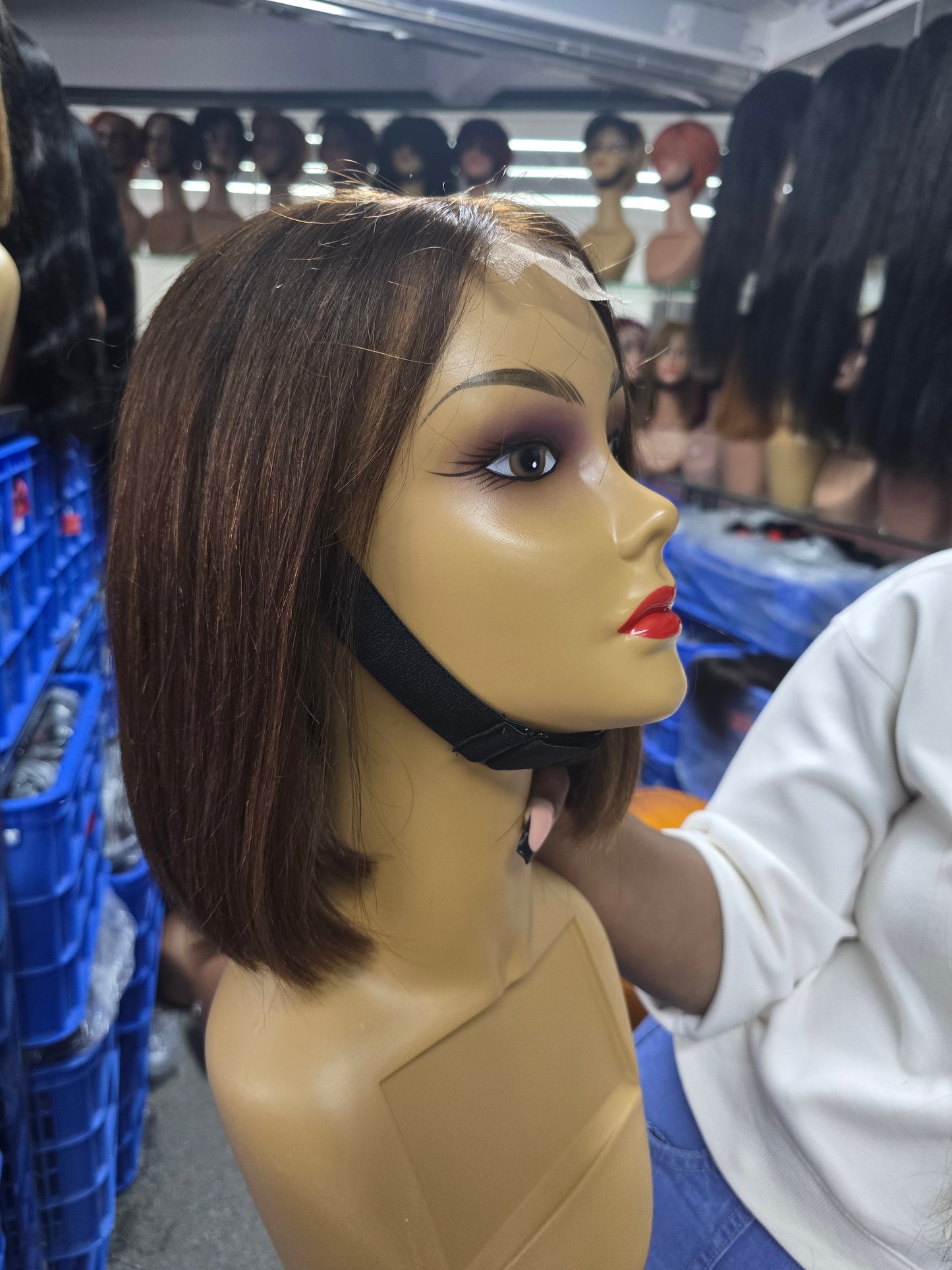 10 Inch Bob, super double drawn human hair wig