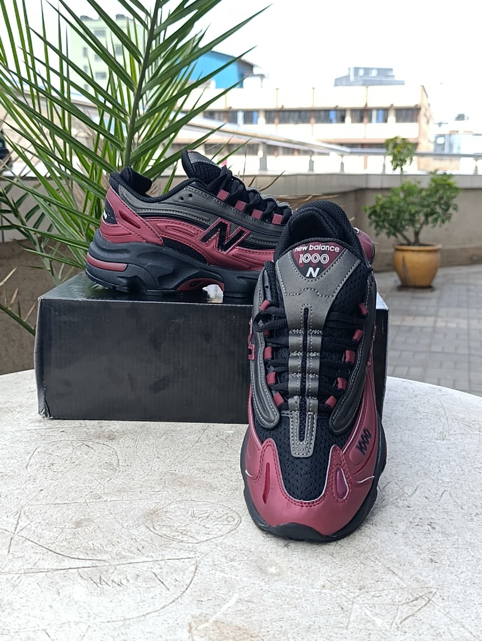 New Balance 1000 Black/Burgundy