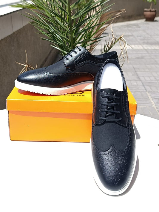 Timberland Men's Black Leather Wingtip Derby