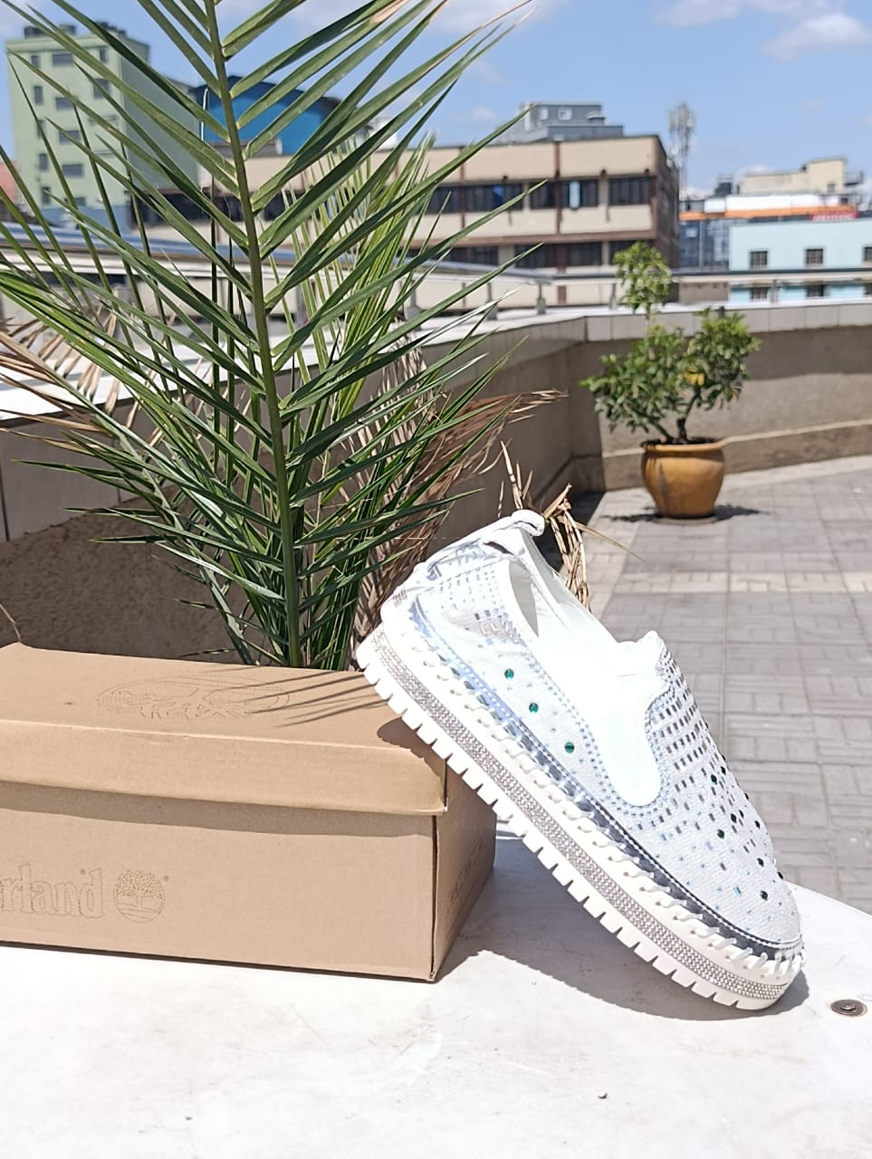 Glittering Breeze Slip-On Platform Sneaker