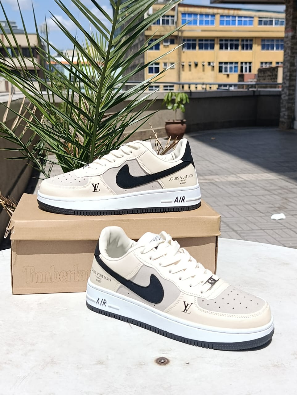 Louis Vuitton x Nike Air Force 1 Low sneakers.