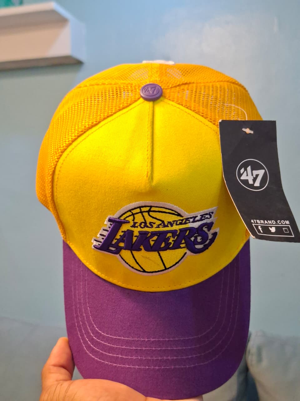 Lakers Yellow/Purple Adjustable Trucker Hat